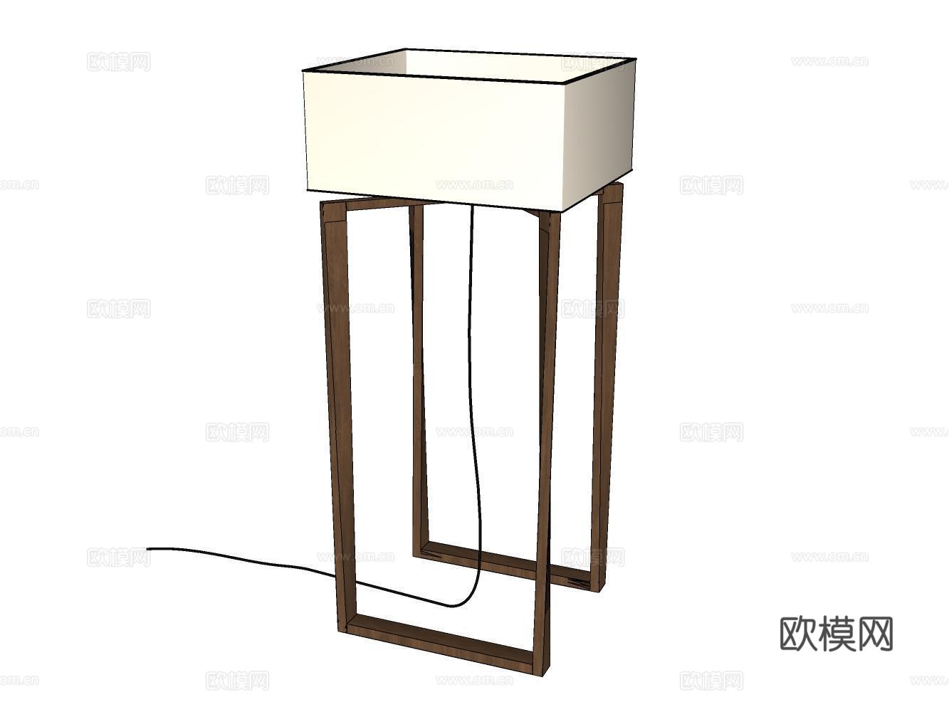 台灯su模型