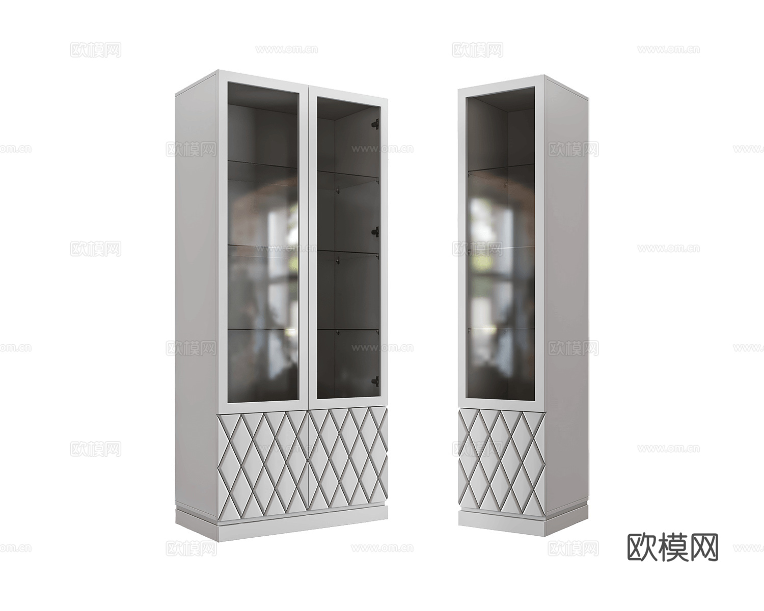 Ambicioni 意式玻璃酒柜3d模型下载