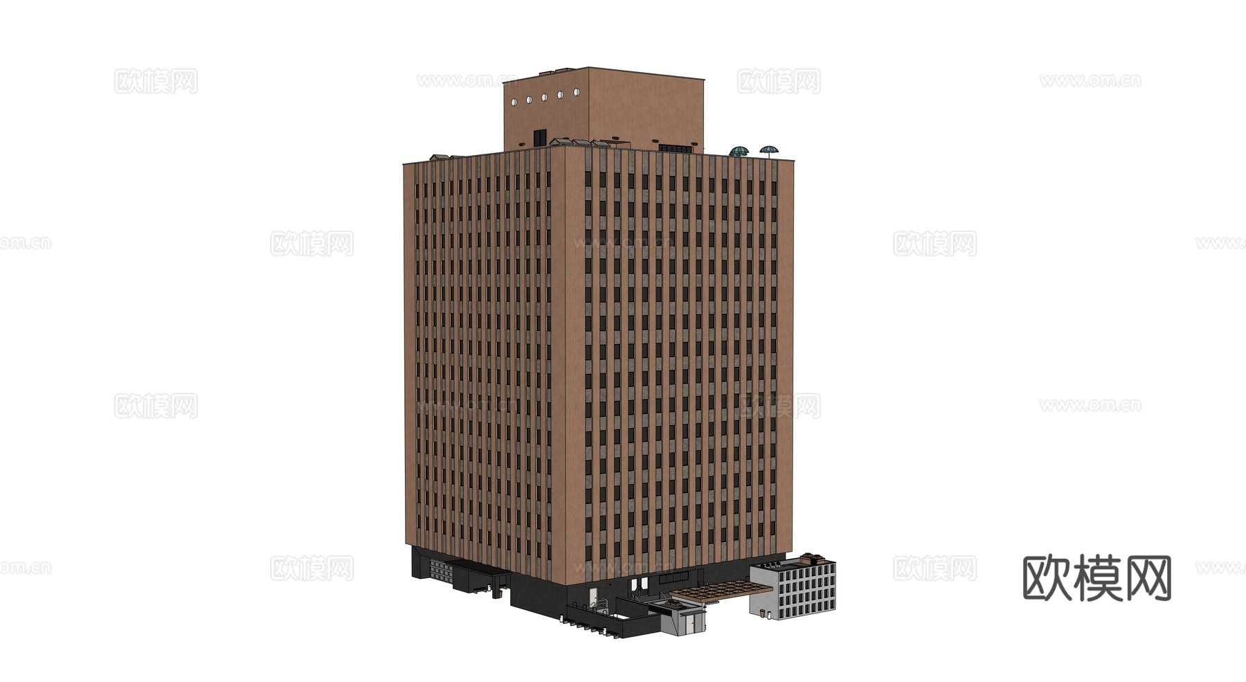 高楼大厦 城市高楼 洛杉矶建筑 写字楼 城市高层建筑su模型