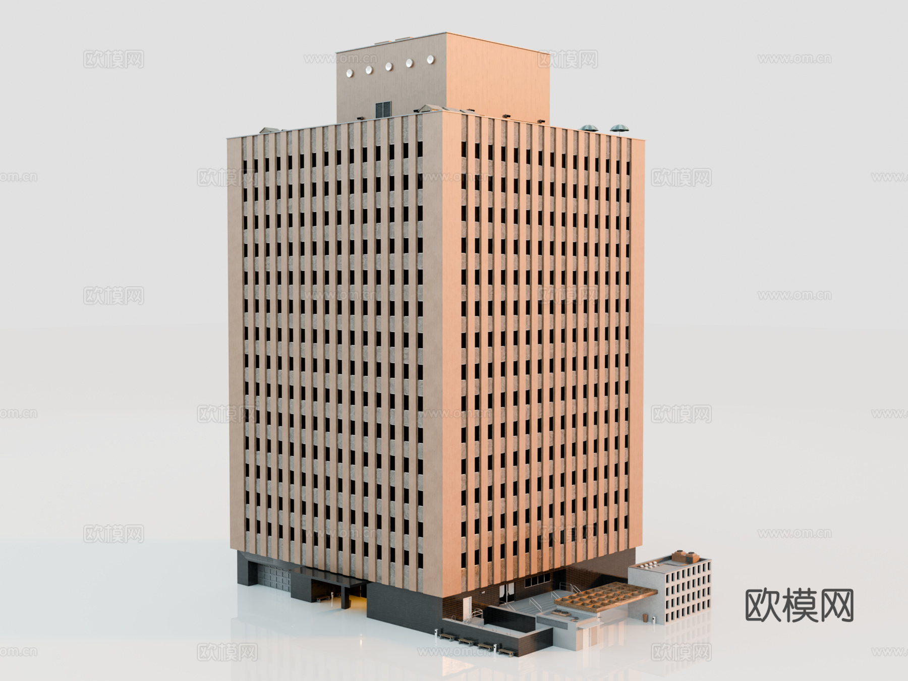 高楼大厦 城市高楼 洛杉矶建筑 写字楼 城市高层建筑su模型