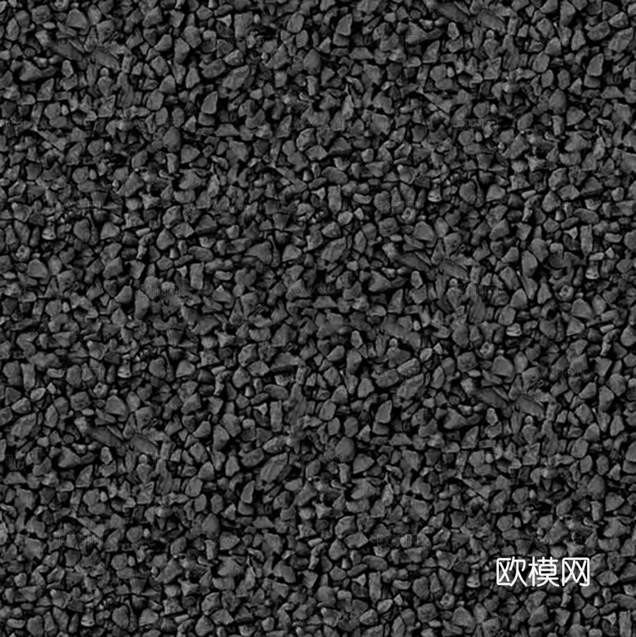 无缝黑色碎石 砾石 鹅卵石 文化石