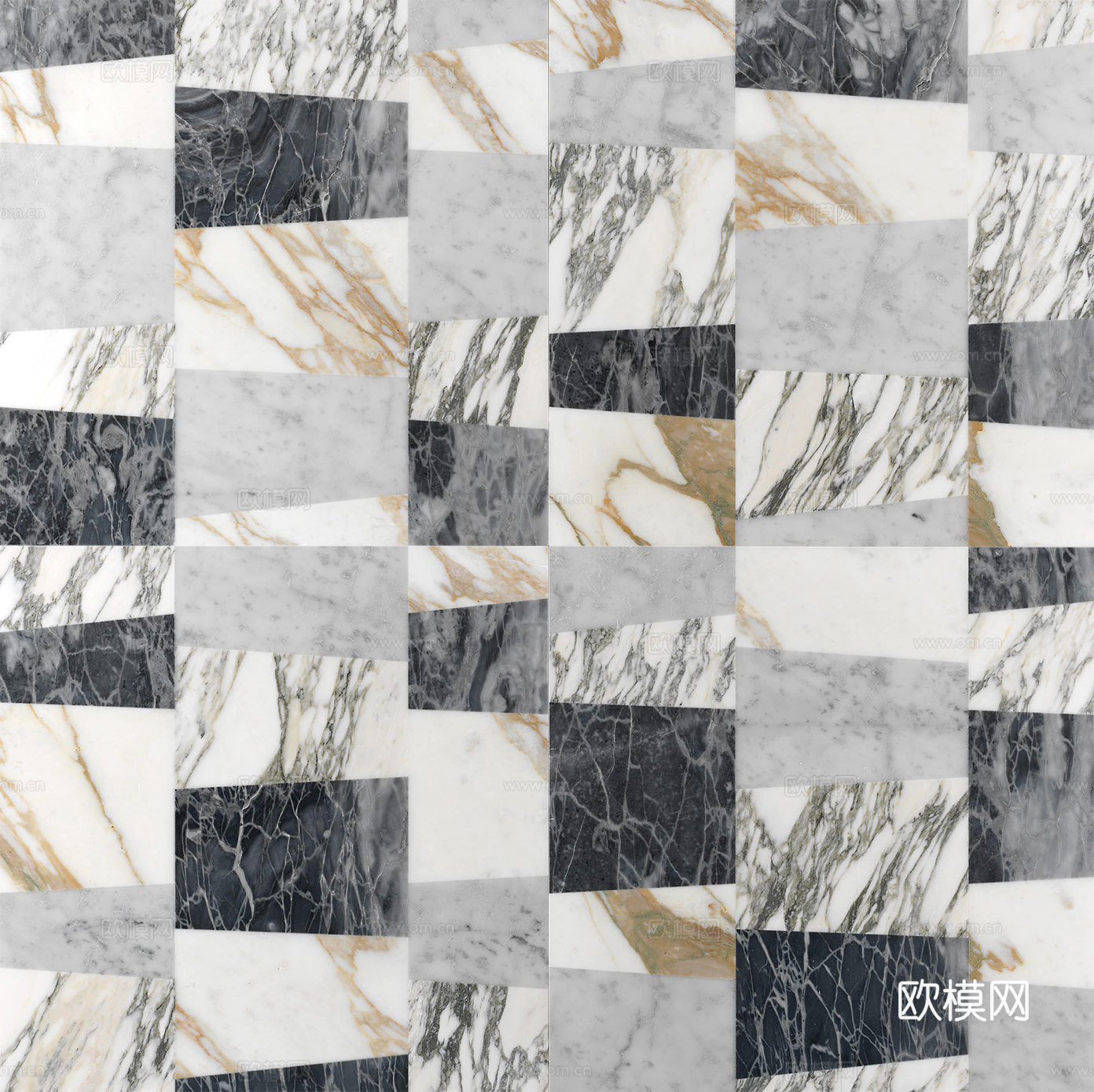 现代几何花砖  小花砖地砖瓷砖 石材拼花下载