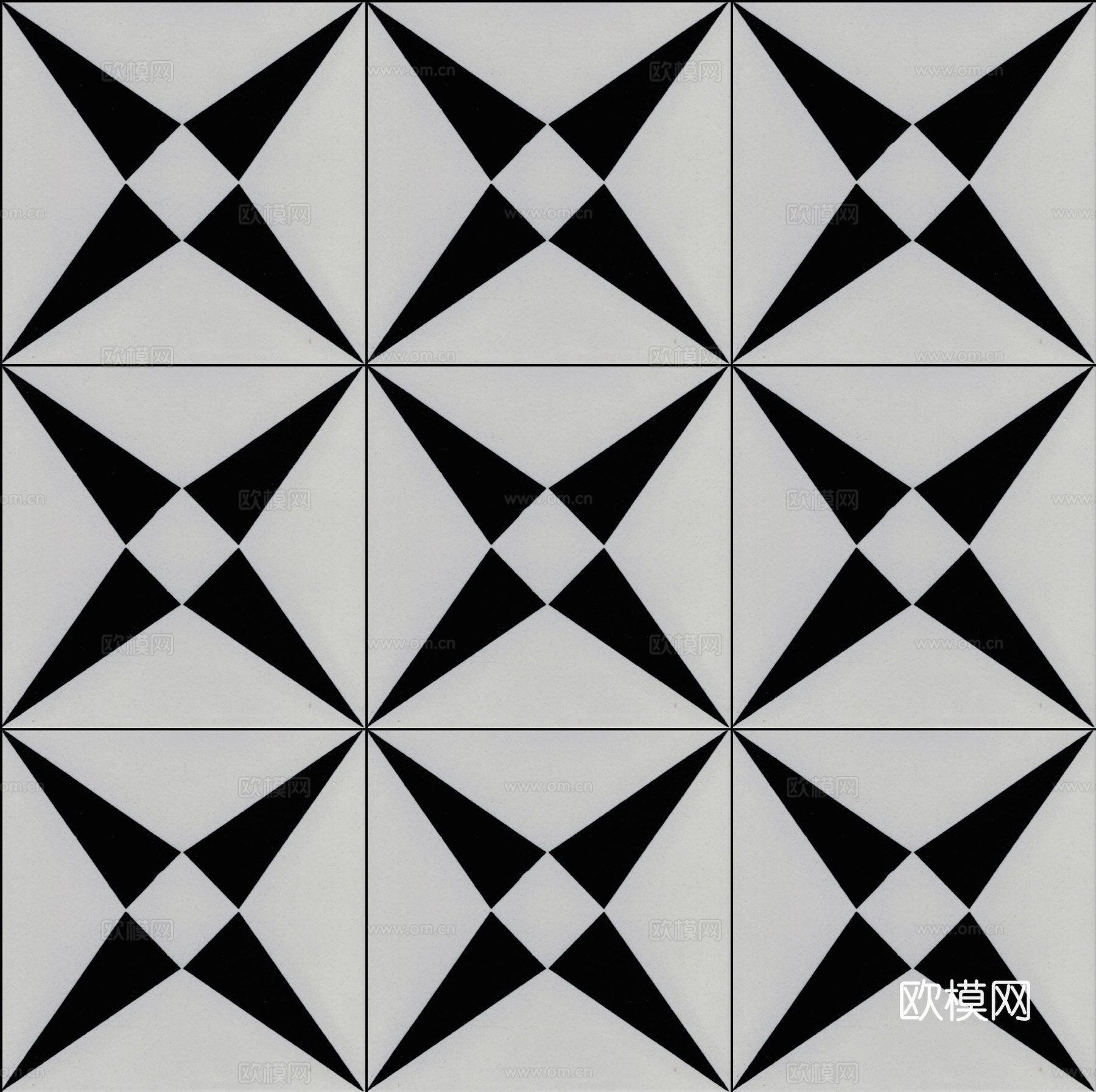 小花砖地砖瓷砖 石材拼花 现代几何花砖下载