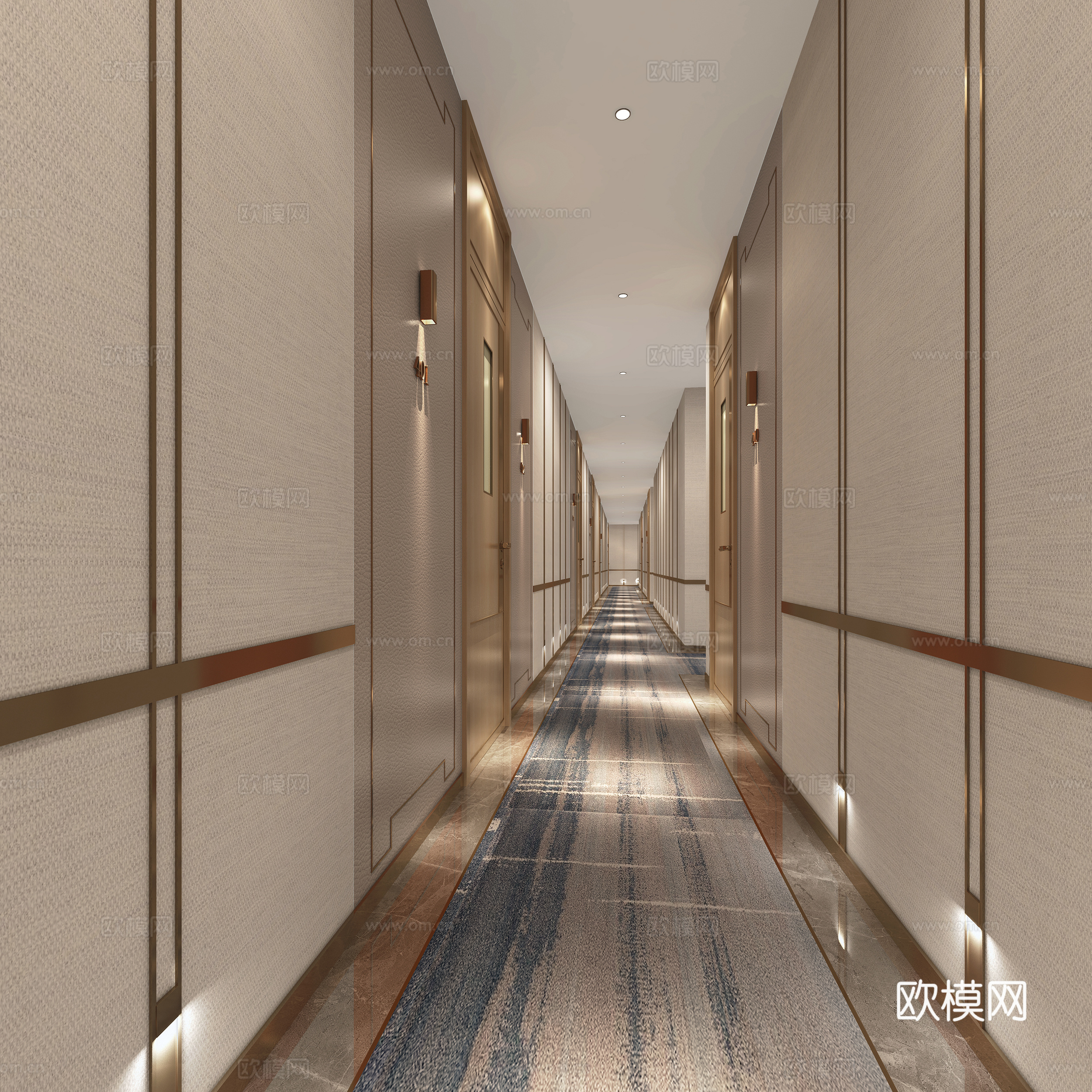 走廊3d模型下载（渲染图1）