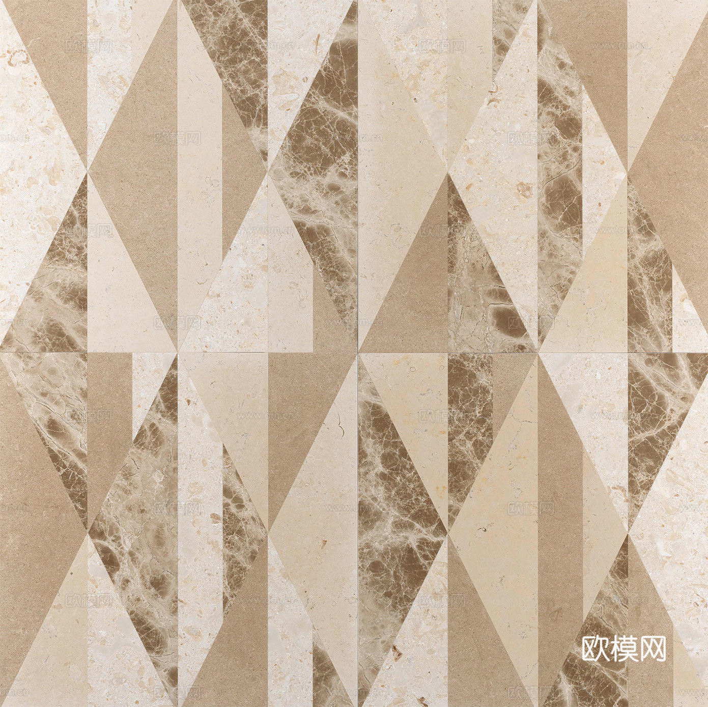 现代几何花砖  石材拼花 小花砖地砖瓷砖下载