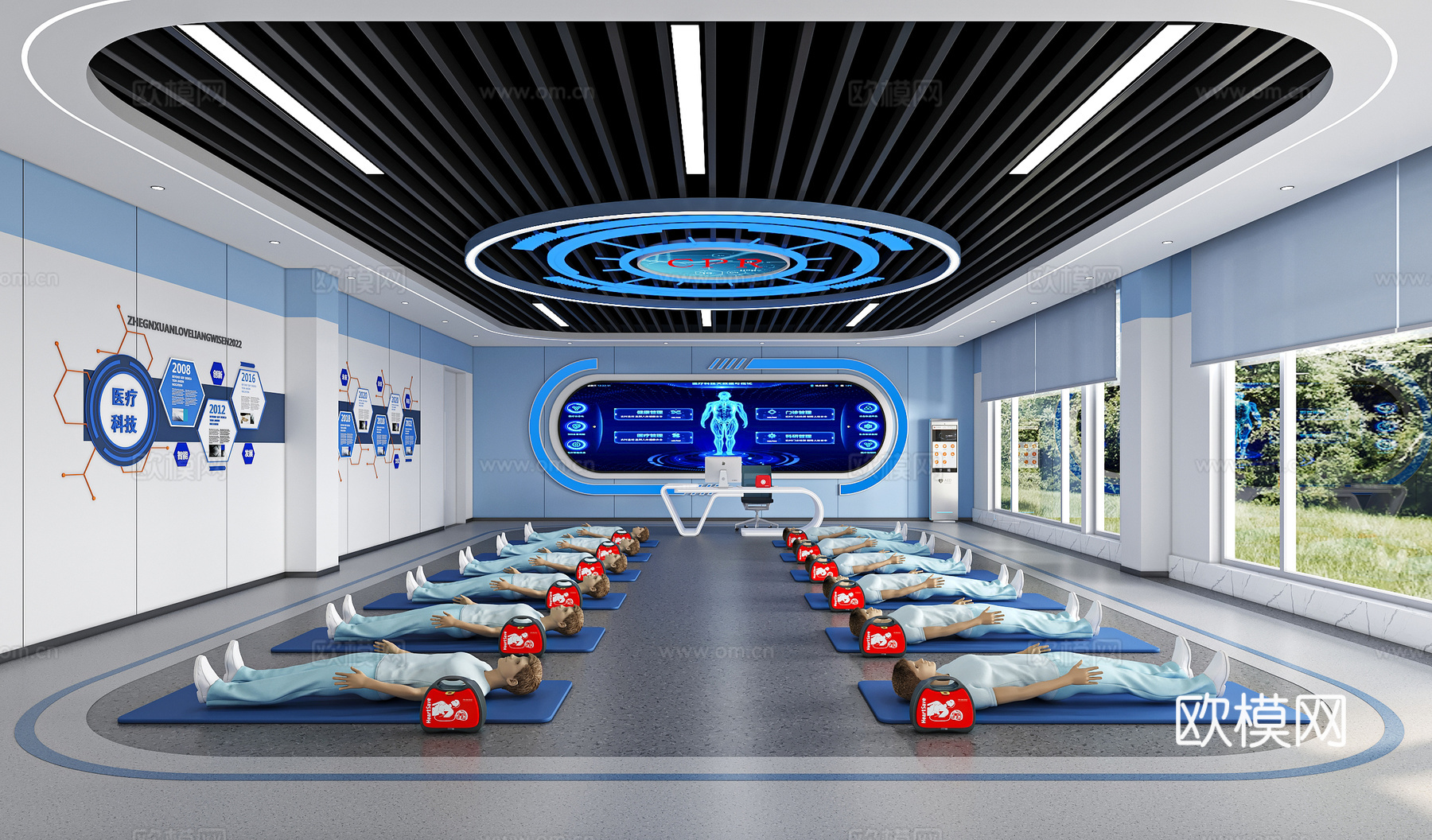 现代急救技能实训室3d模型下载