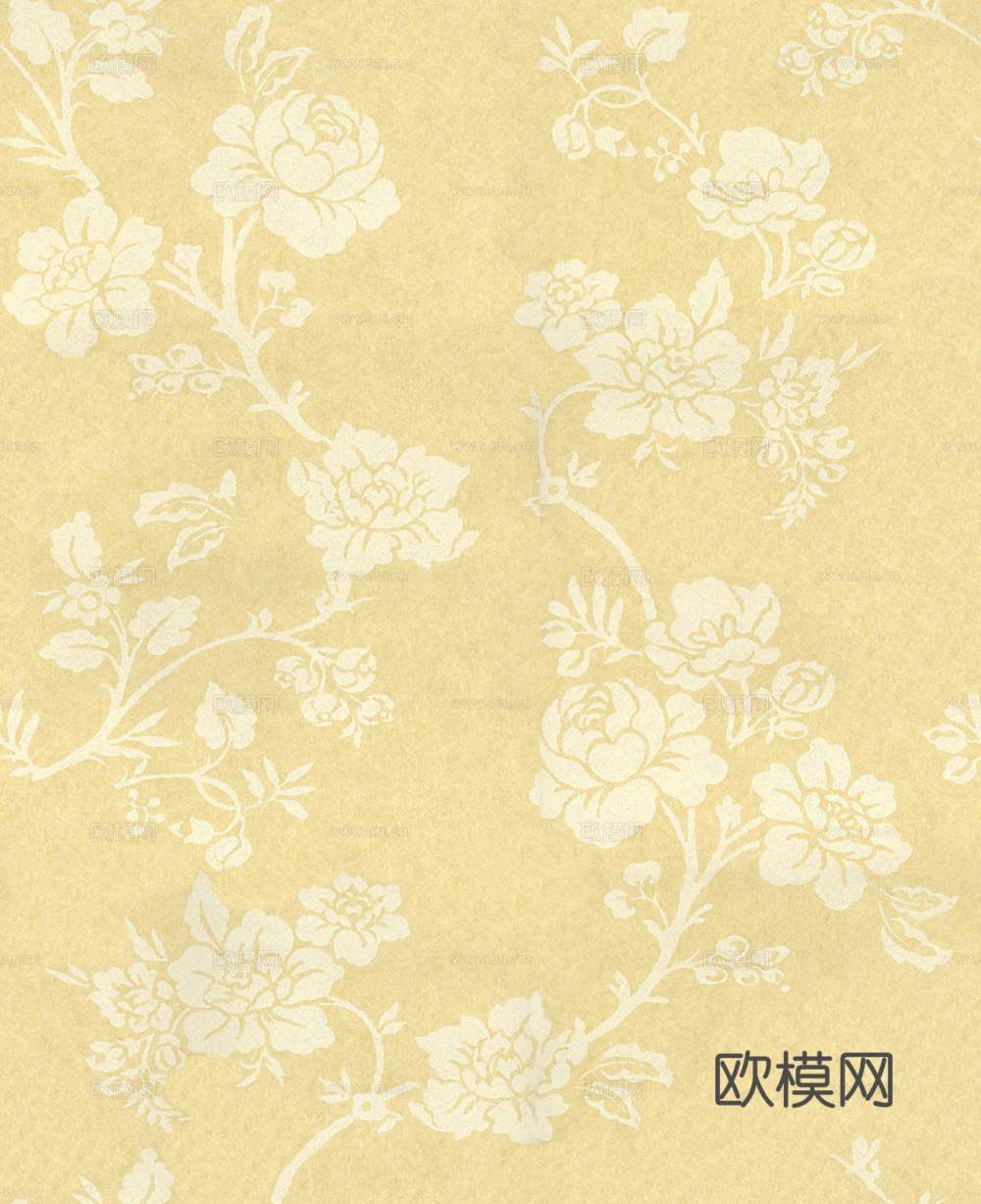 无缝新中式简欧花纹图案 墙纸墙布壁纸壁布