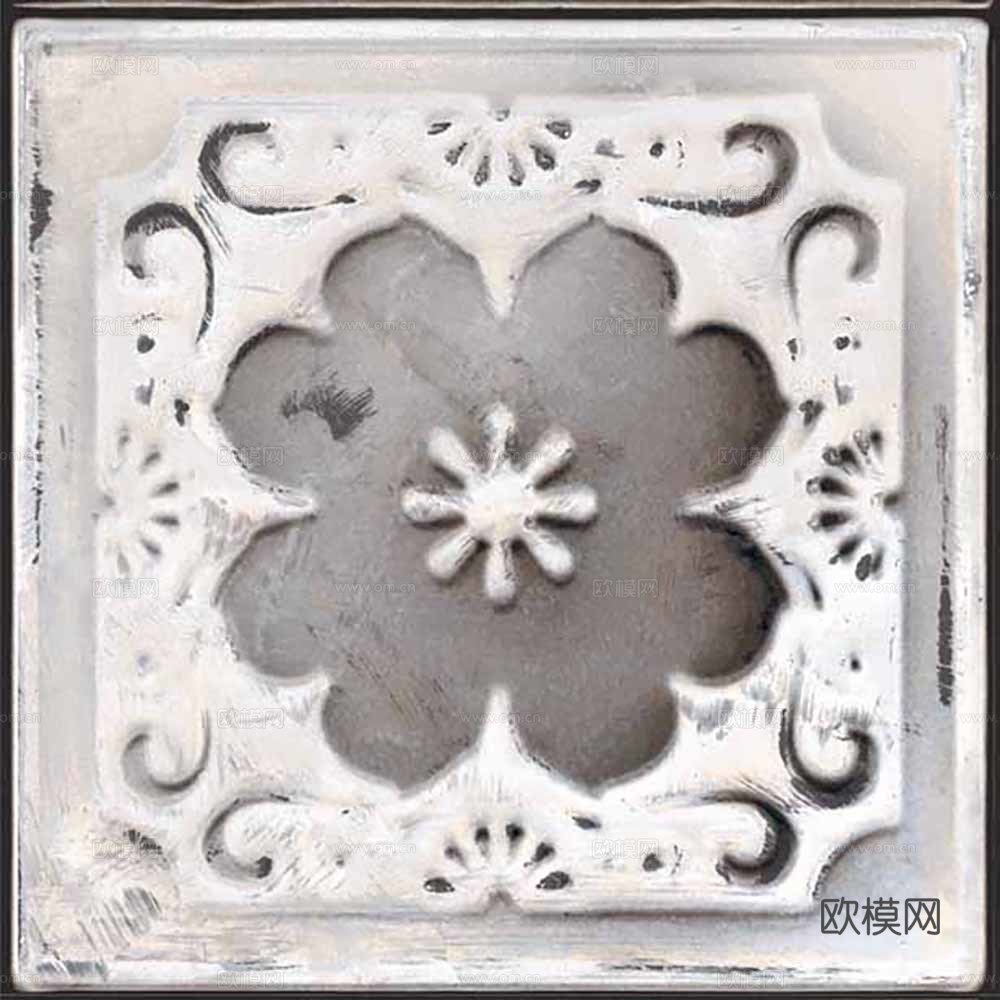 小花砖地砖瓷砖 现代复古花砖  石材拼花