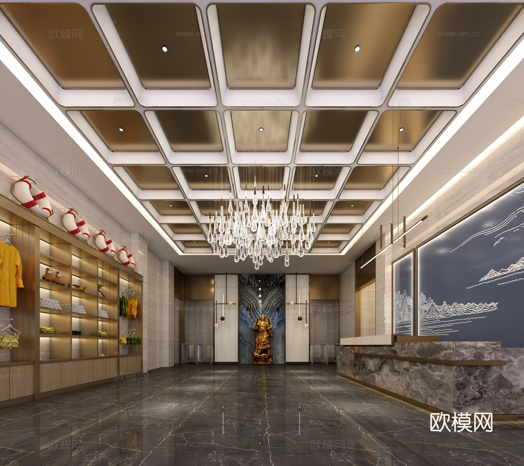 大堂3d模型下载