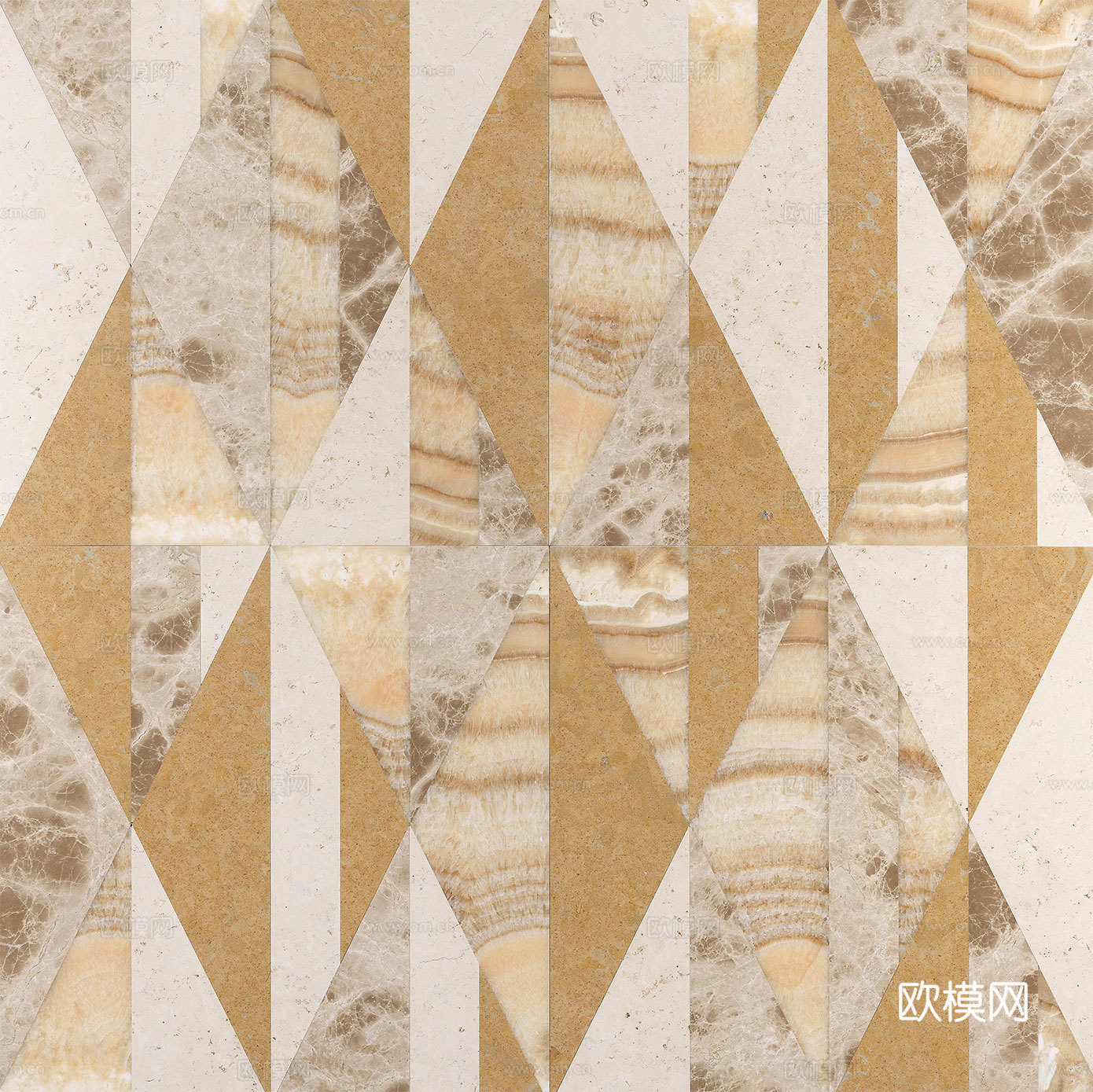 现代几何花砖  石材拼花 小花砖地砖瓷砖下载