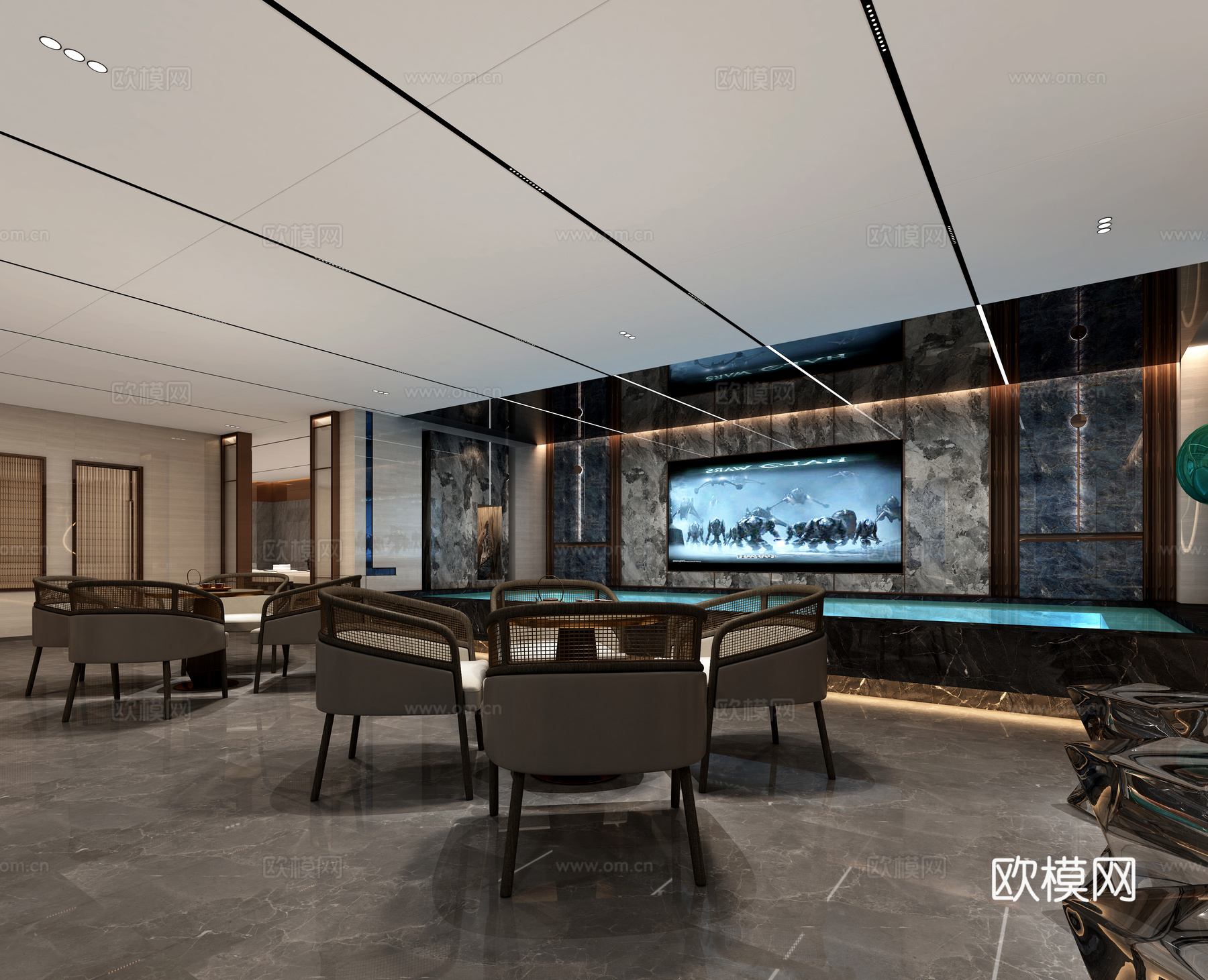 浴区3d模型下载（渲染图2）