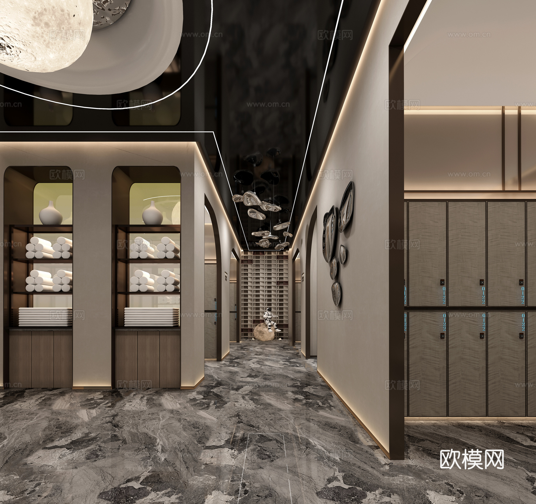 浴区3d模型下载（渲染图4）