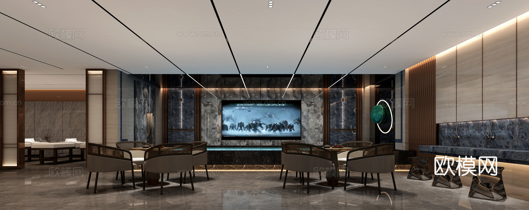 浴区3d模型下载（渲染图1）