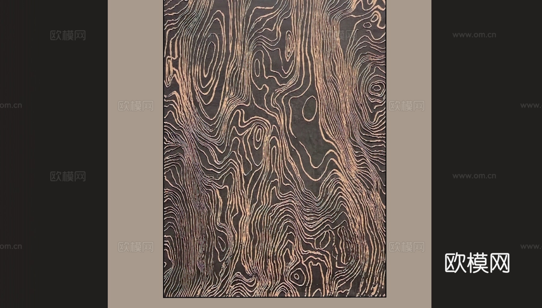 现代中古装饰画su模型