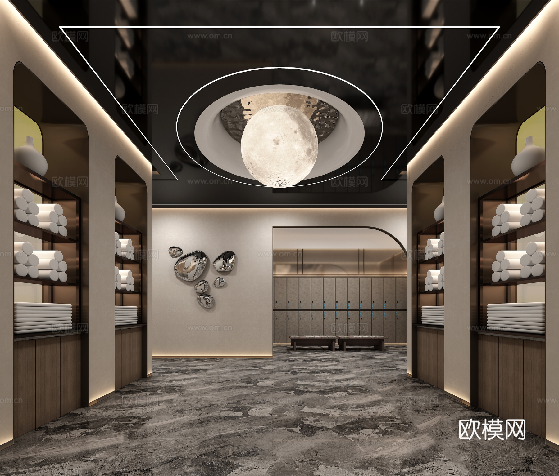 浴区3d模型下载（渲染图3）