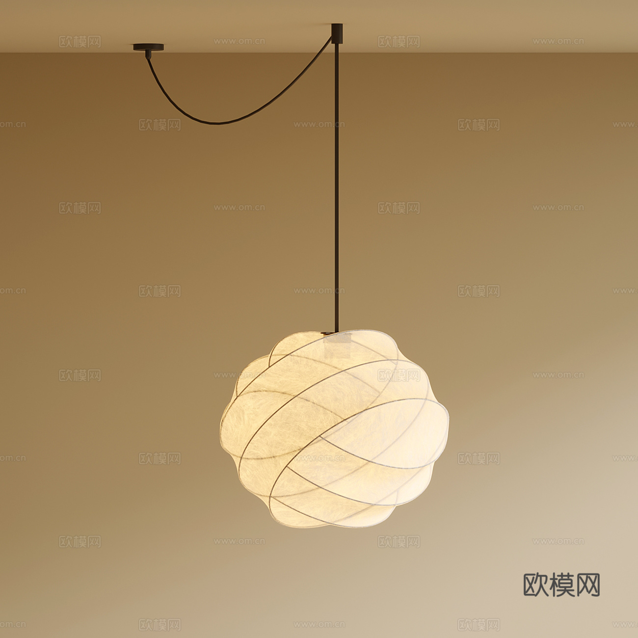 中古风吊灯 现代吊灯su模型