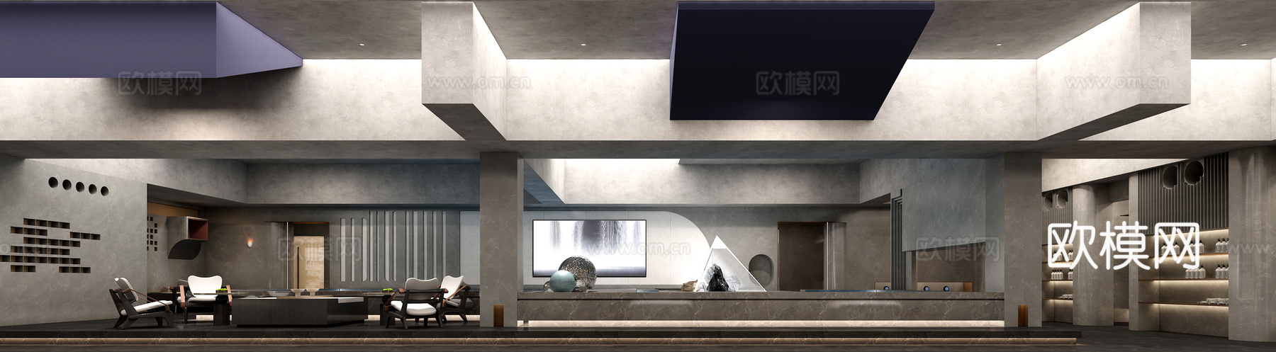 浴区3d模型下载（渲染图1）