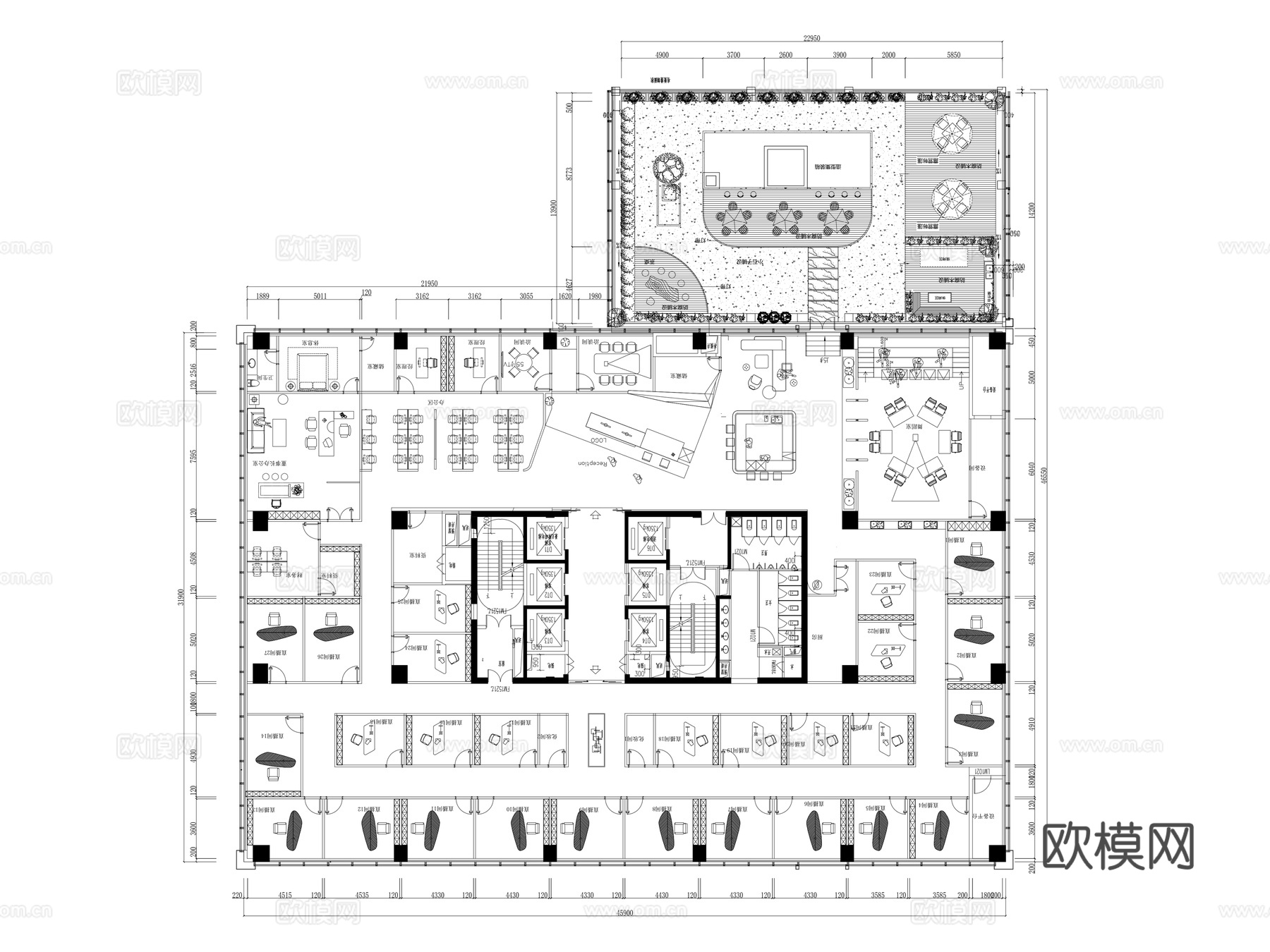直播间施工图cad施工图
