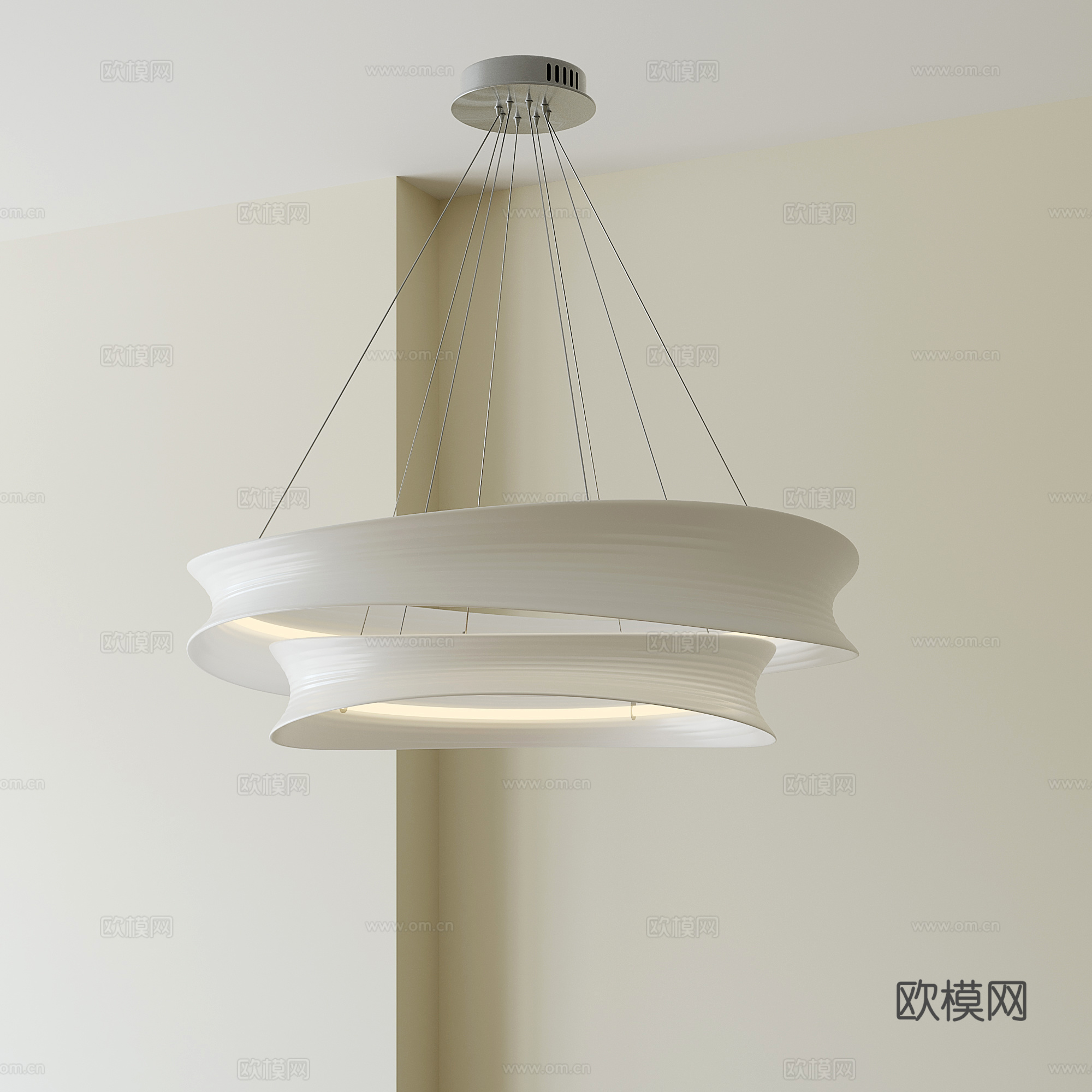 现代简约吊灯su模型