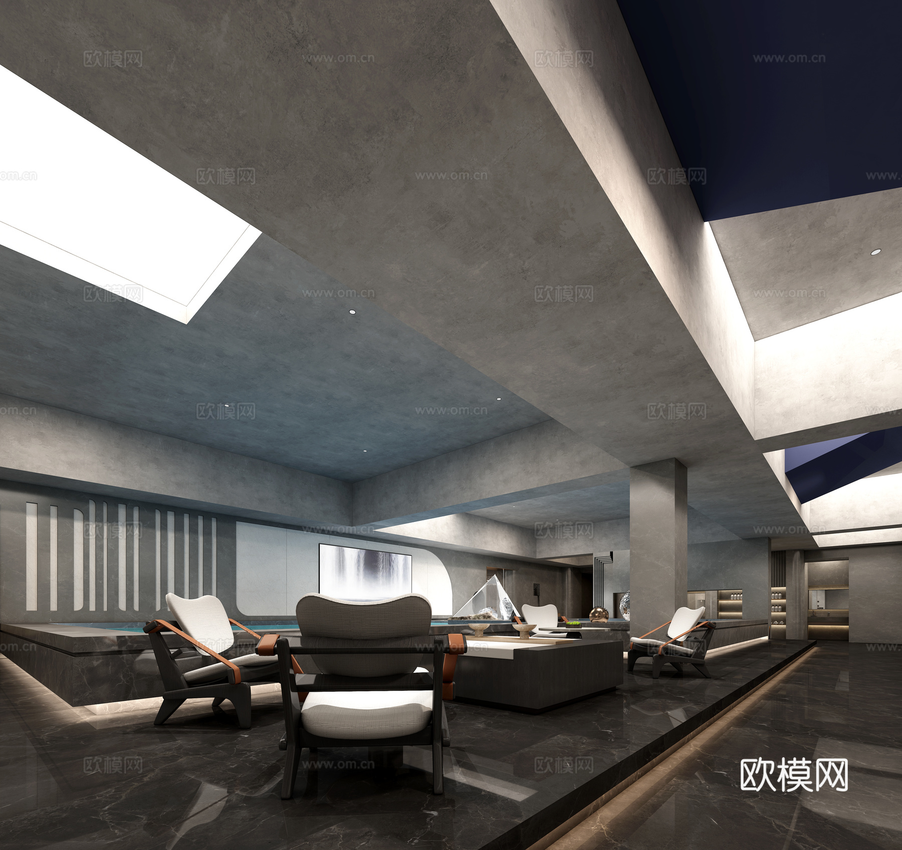 浴区3d模型下载（渲染图2）