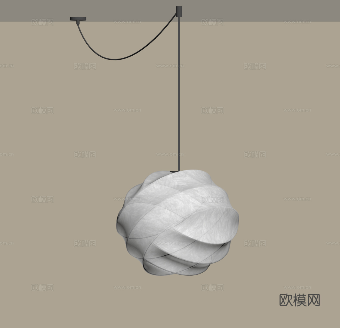 中古风吊灯 现代吊灯su模型