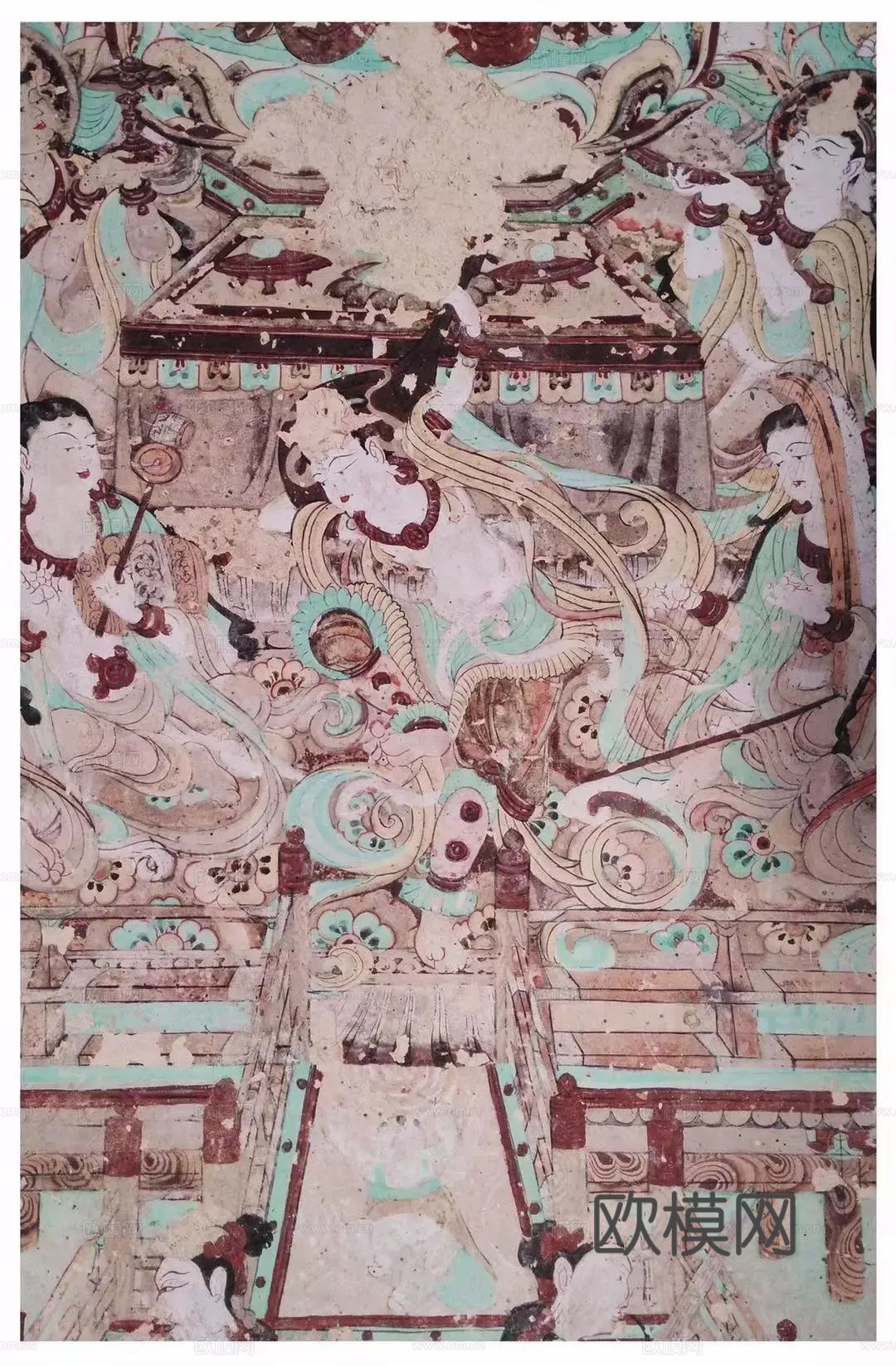 中式新中式壁画壁纸壁布墙纸墙布背景墙
