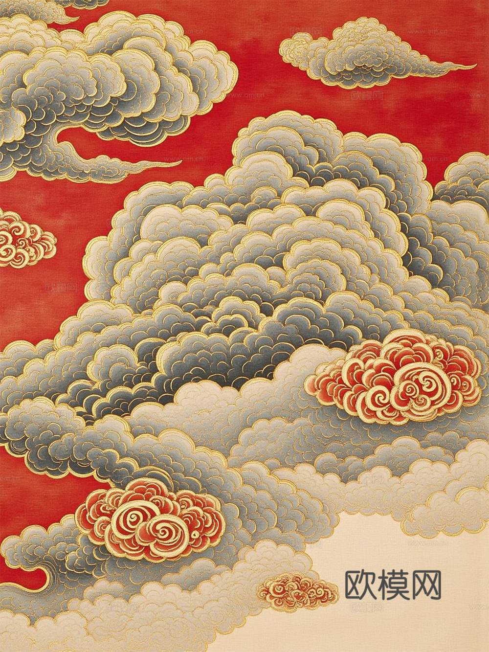 中式祥云 纹样