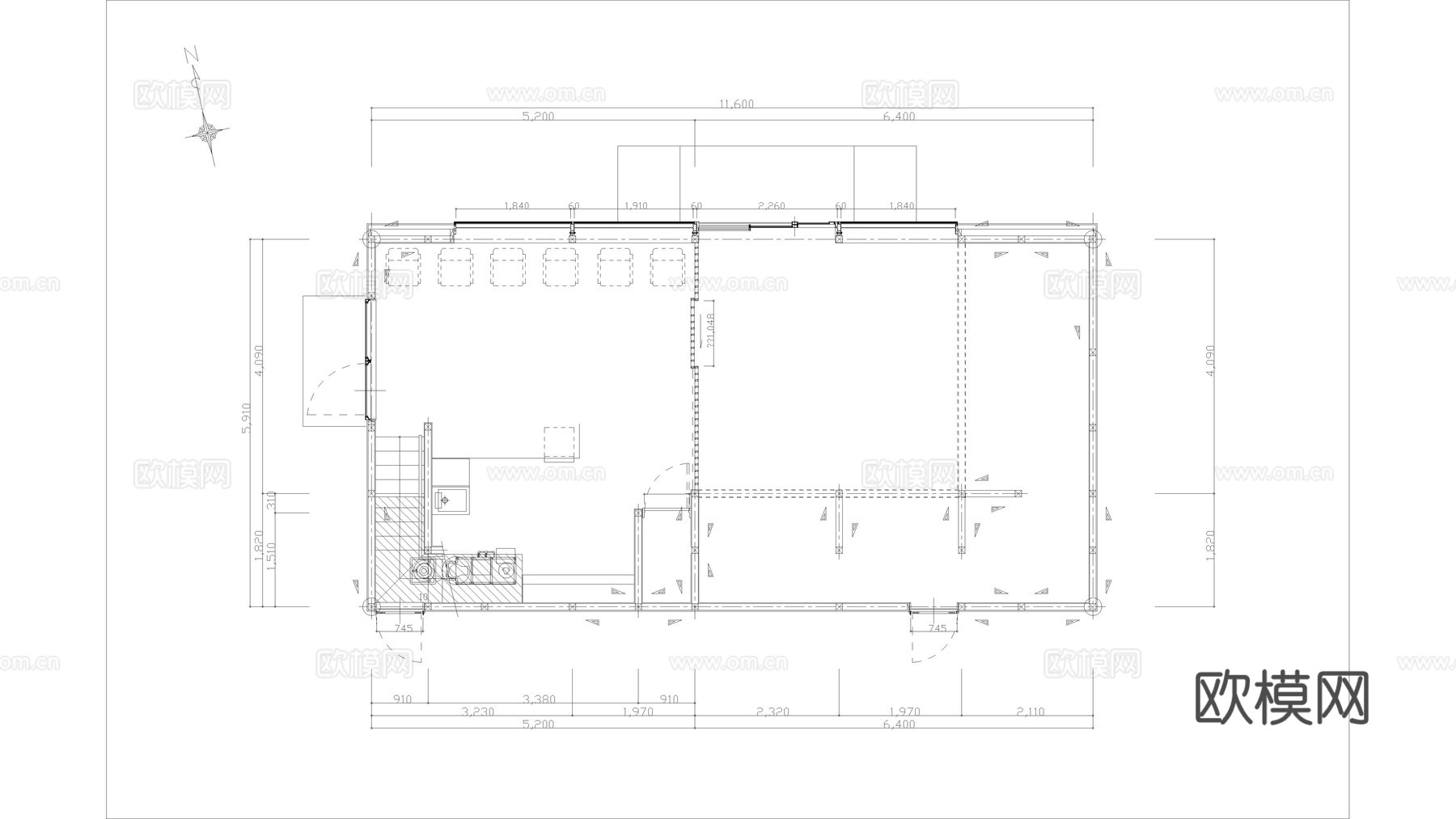 商业建筑 别墅建筑  住宅建筑 商铺建筑cad施工图