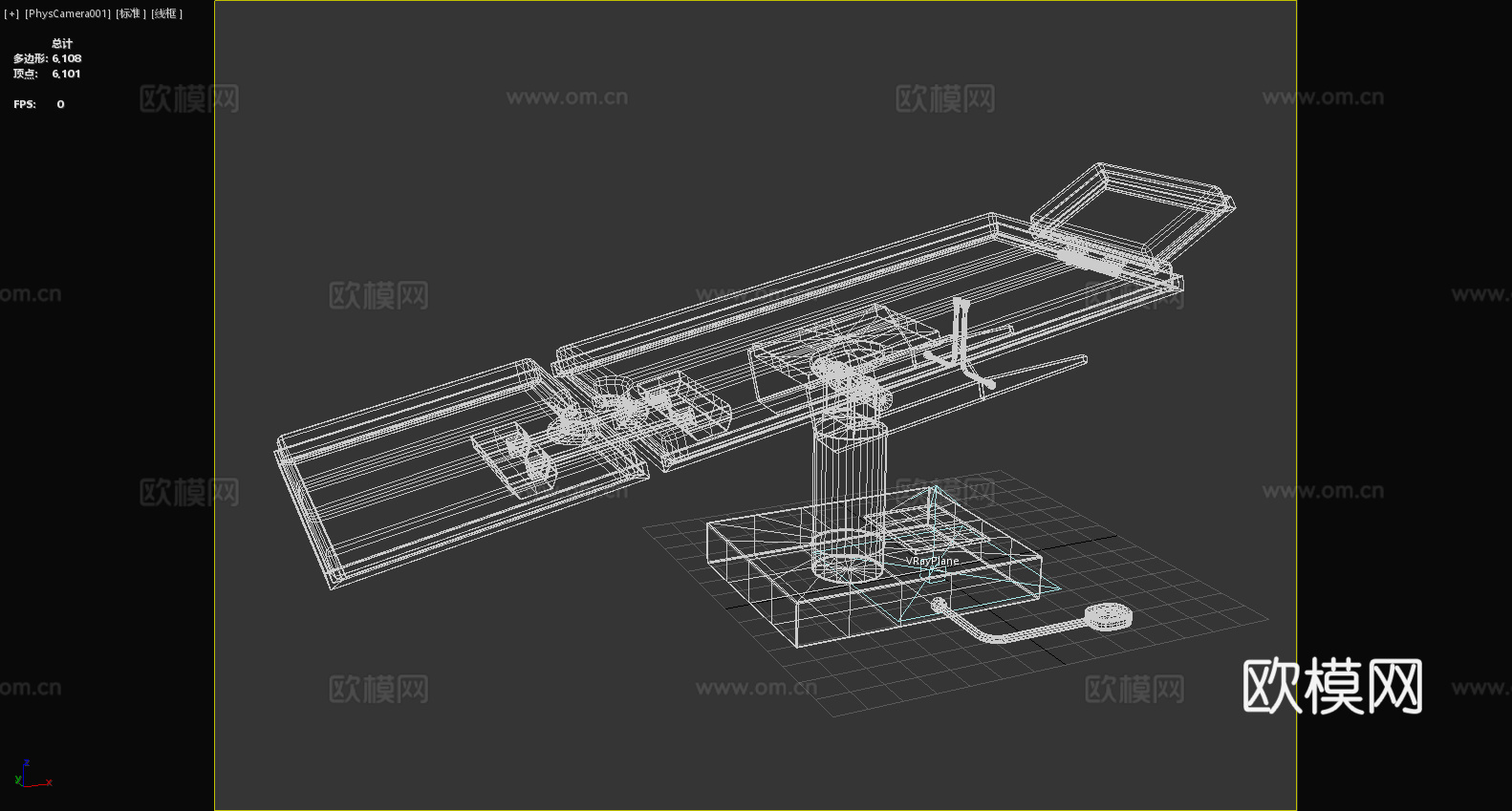 手术床 医用床 检查床 调节床 医疗床3d模型下载（渲染图6）
