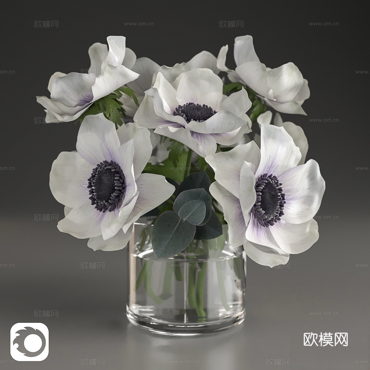 风信子花束3d模型下载