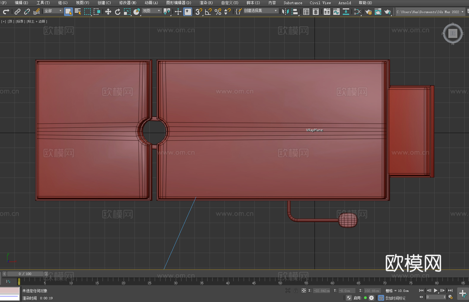 手术床 医用床 检查床 调节床 医疗床3d模型下载（渲染图5）