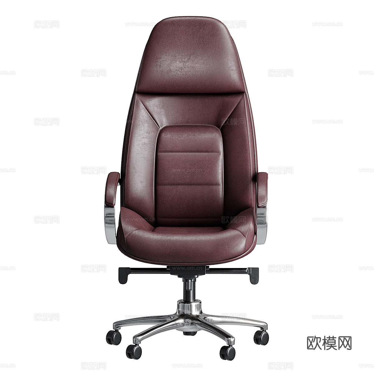 现代意式 Boss 办公桌 办公家具3d模型下载（渲染图5）