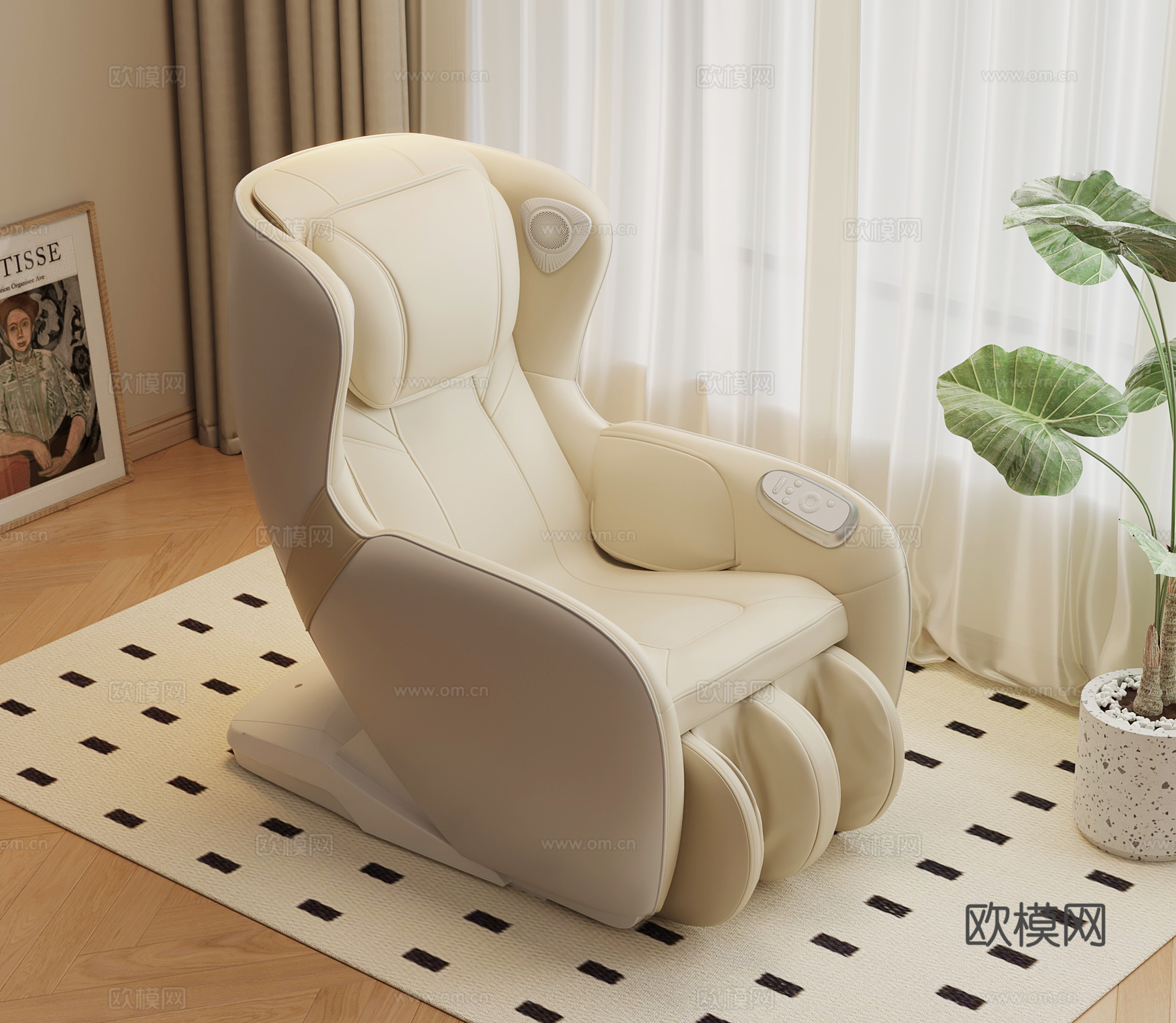 现代按摩椅3d模型下载