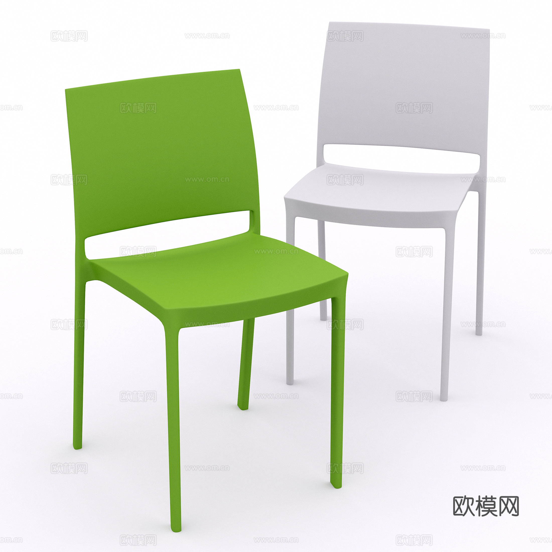 现代休闲椅 塑料椅 户外椅 餐椅 单椅su模型