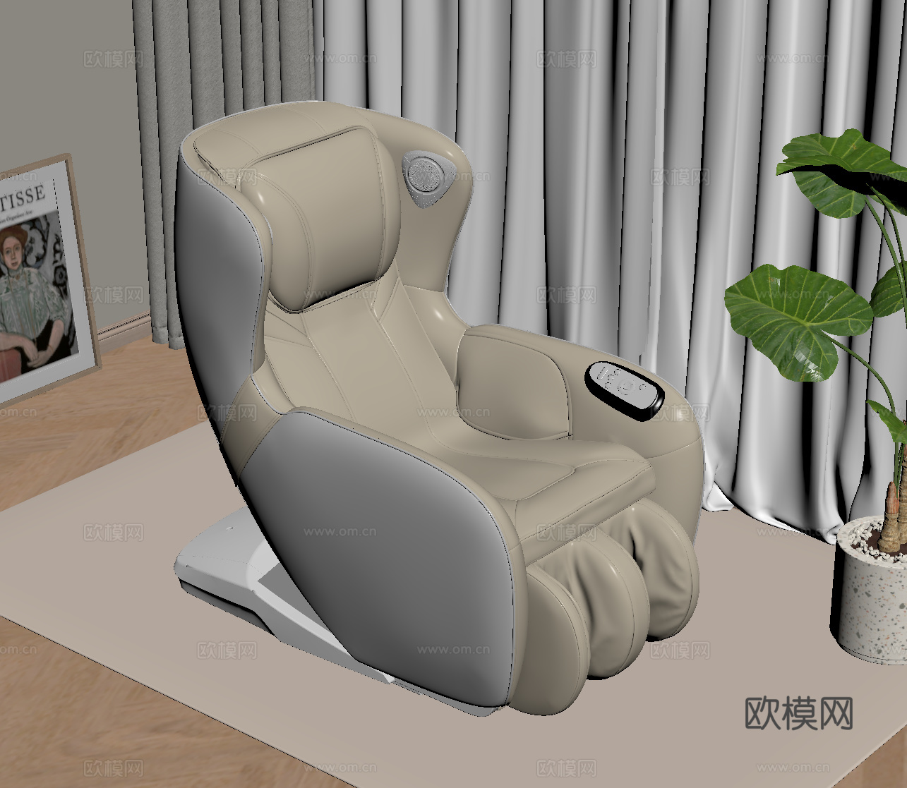 现代按摩椅su模型