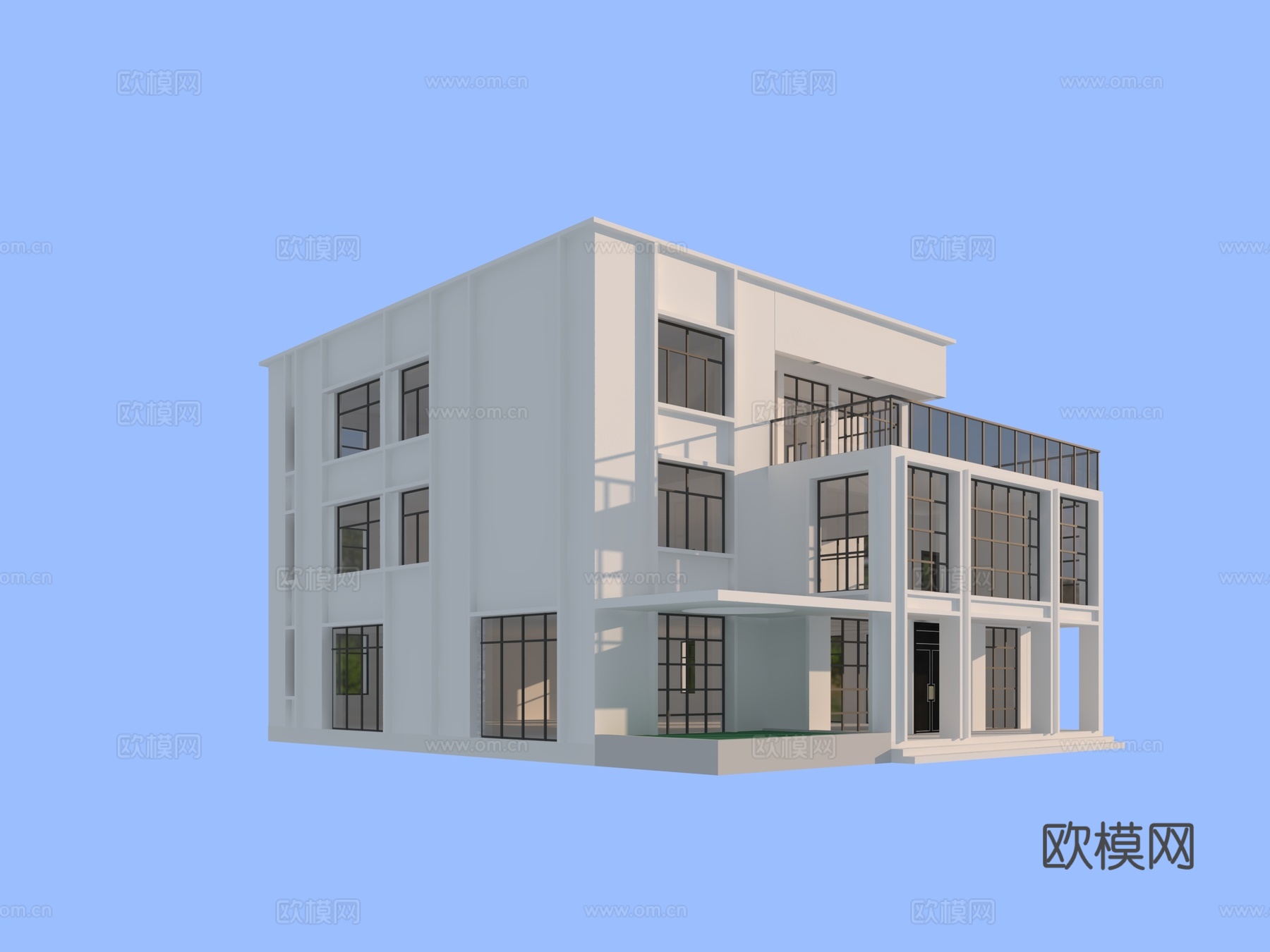 现代别墅免费3d模型