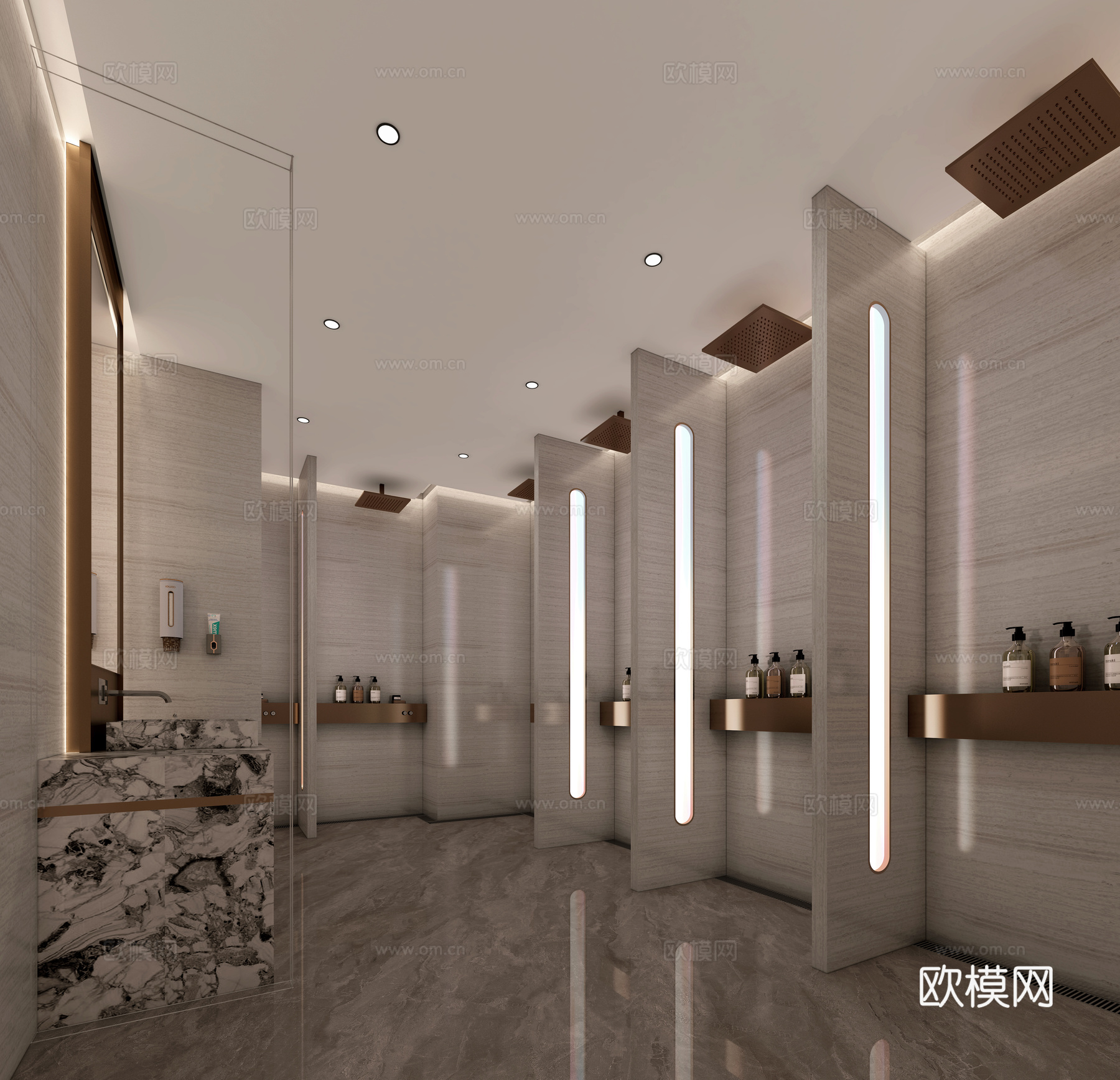 更衣室3d模型下载（渲染图1）