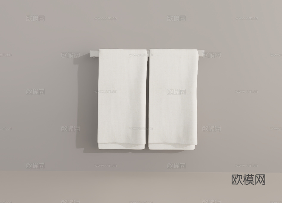 毛巾浴巾su模型