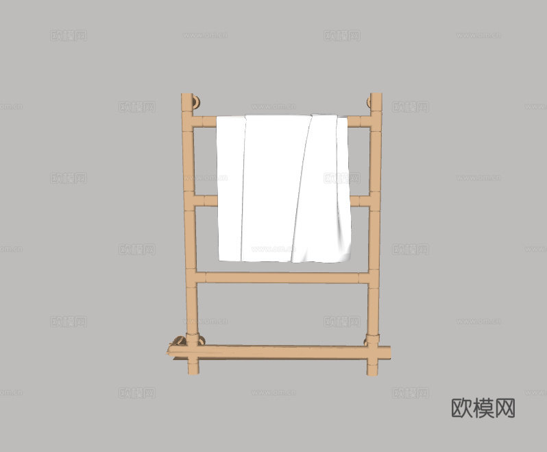 毛巾架su模型