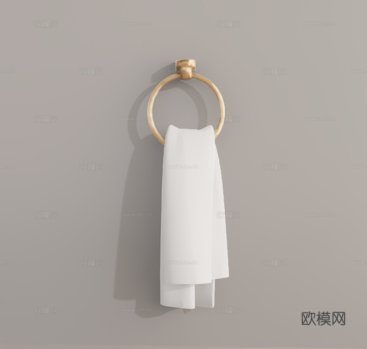 毛巾浴巾su模型