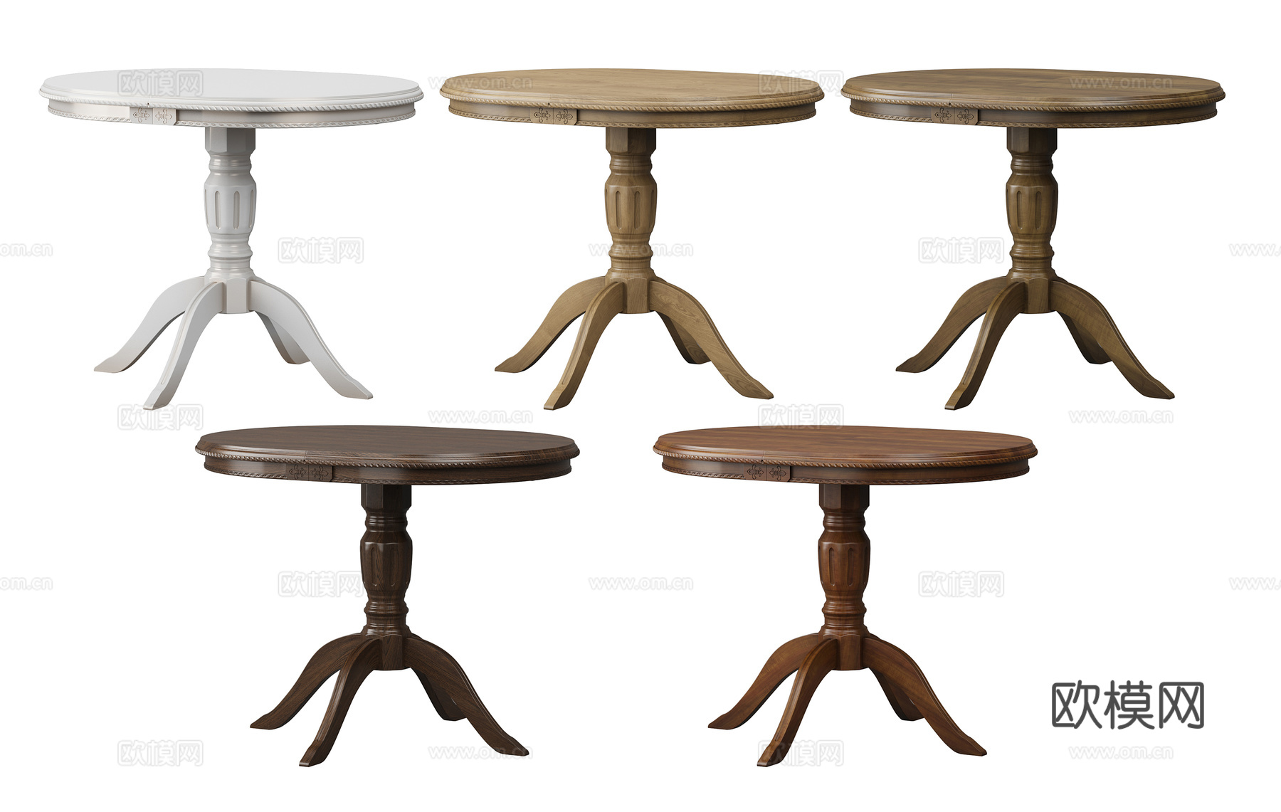 圆桌子 餐桌 咖啡桌3d模型下载
