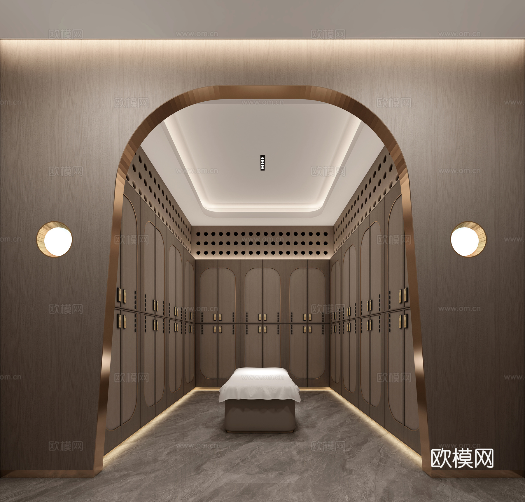 更衣室3d模型下载（渲染图2）