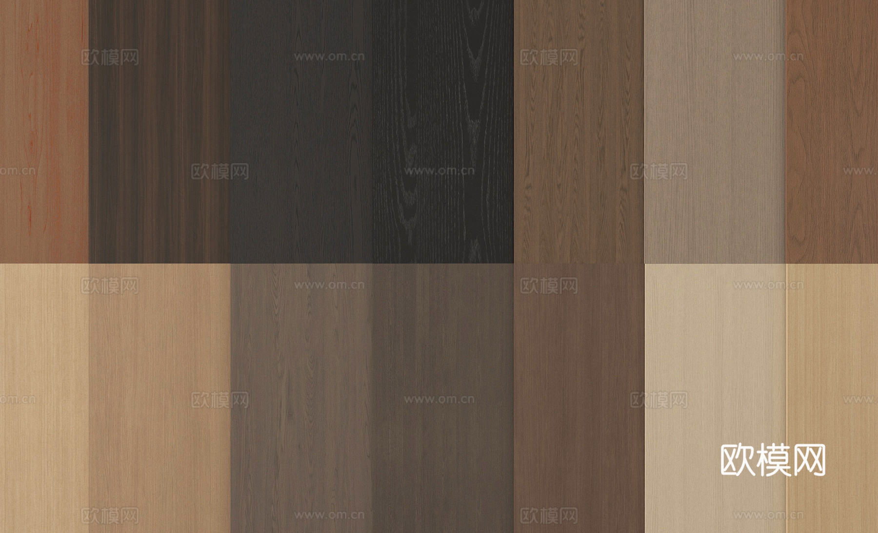 现代木饰面  护墙板 墙饰板 木饰面背景墙3d模型下载