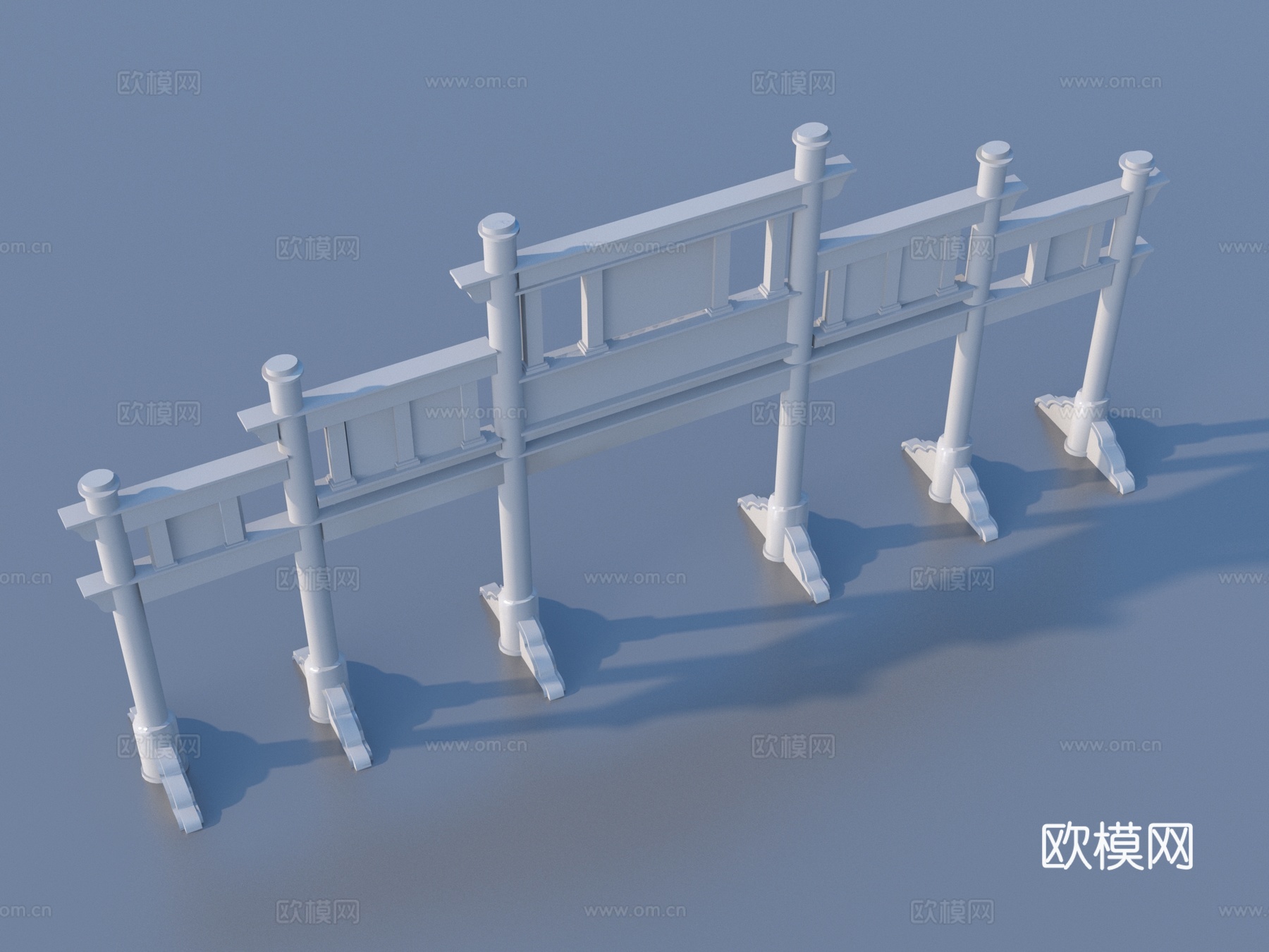 牌坊 古代牌坊 大门 入口3d模型下载