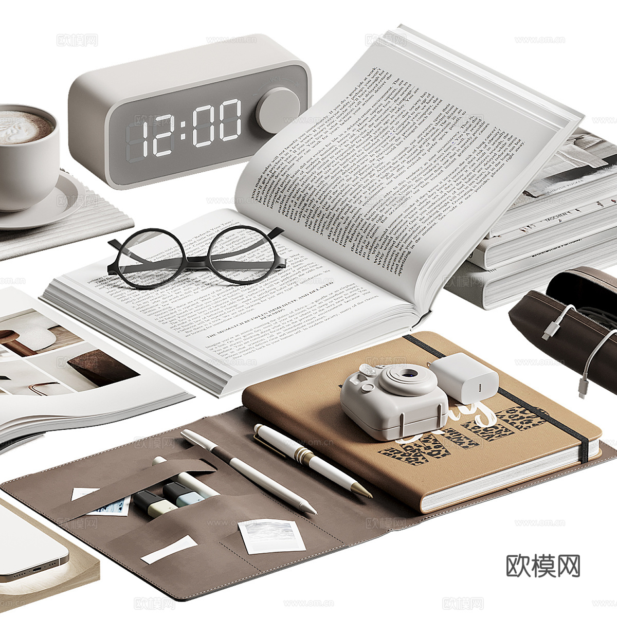 现代意式饰品摆件组合3d模型下载（渲染图3）