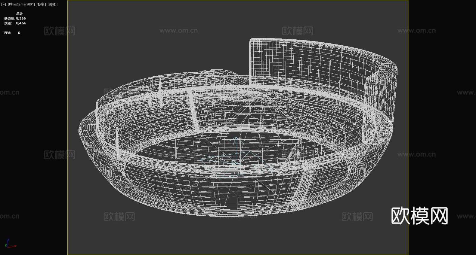 圆床 单人床 现代床 弧形床 舒适床3d模型下载（渲染图6）