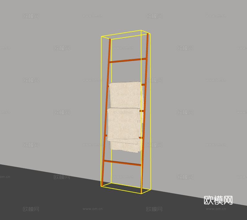 毛巾架su模型