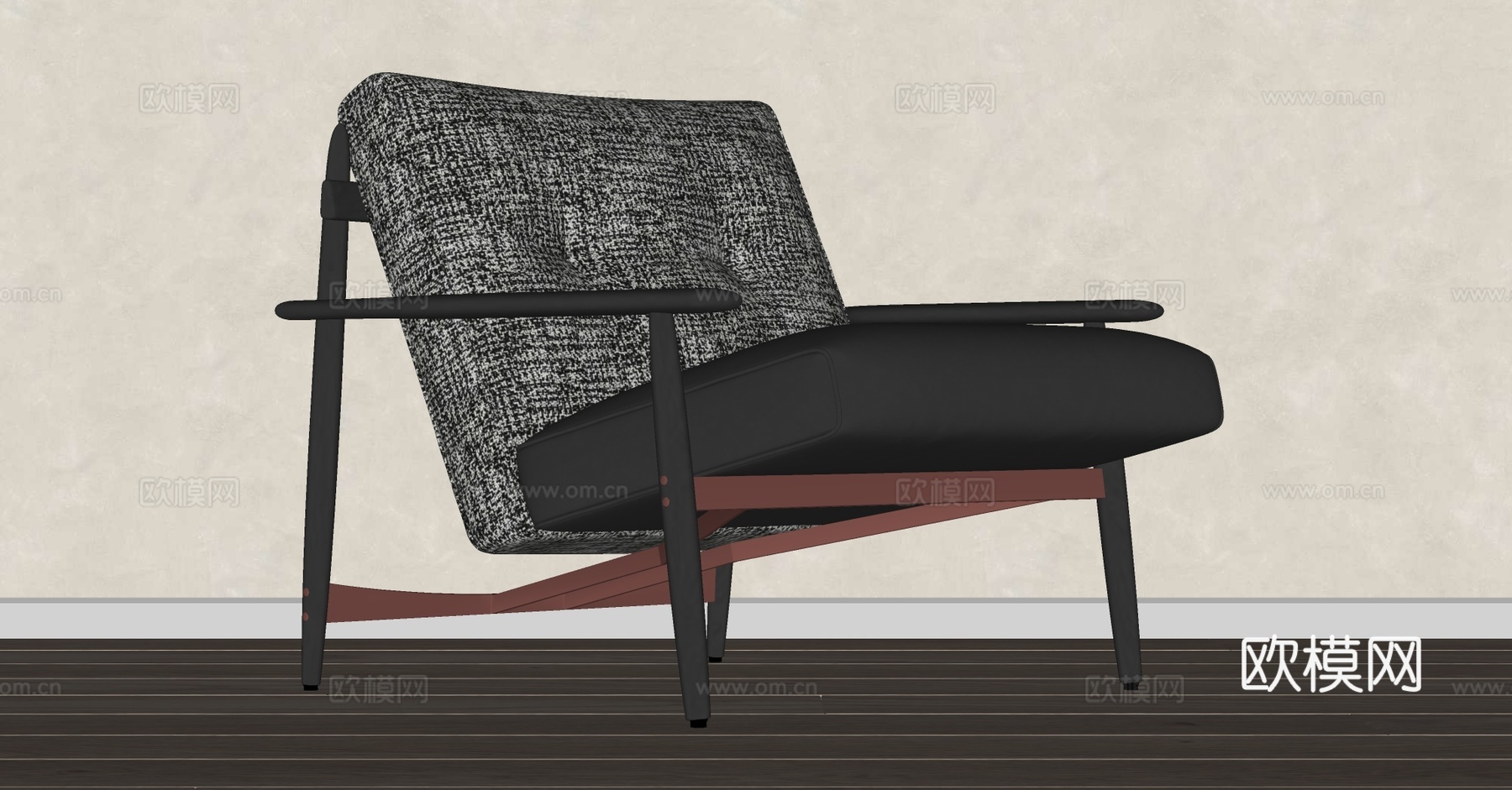 现代休闲椅su模型