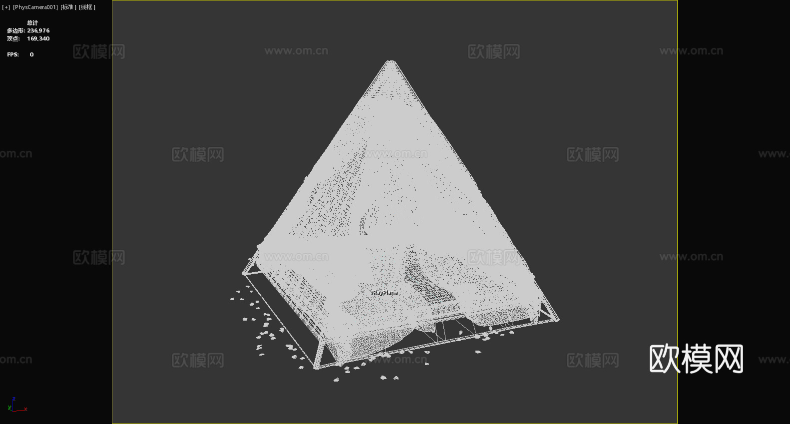 帐篷床 三角床 房间装饰床 创意床 艺术床3d模型下载（渲染图6）