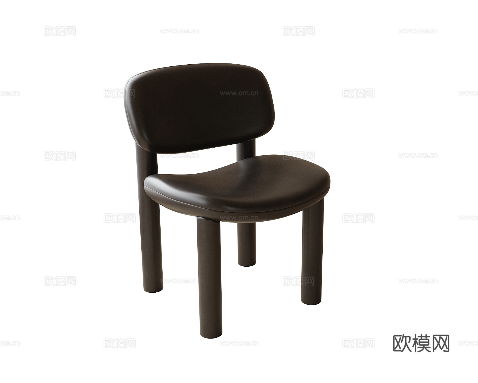 现代单椅 书椅 餐椅su模型